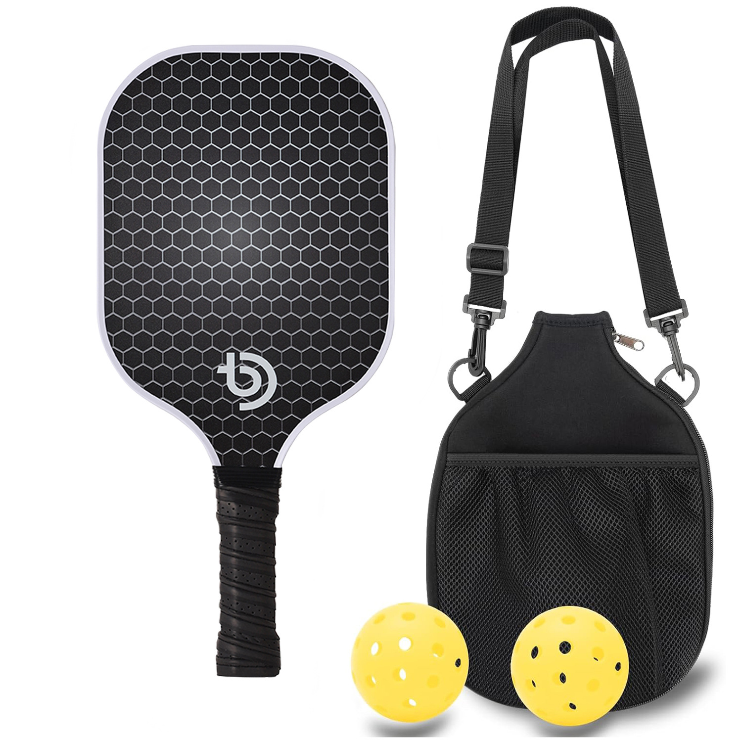 Picture of Carbon Fiber Pickleball Racket Honeycomb Board Outdoor Sports Carbon Pickleball Racket Cross-Border Pickleball Paddle