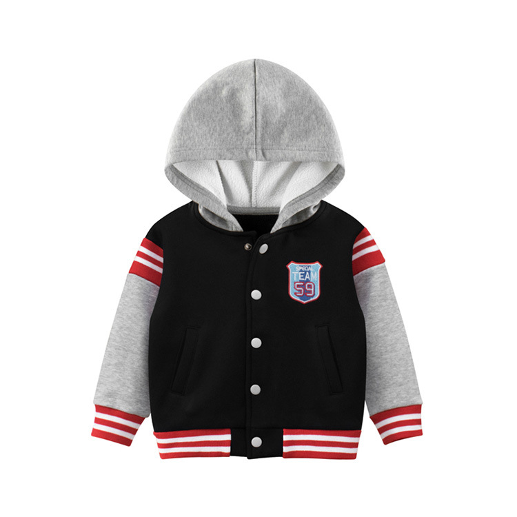 Picture of 27kids European and American children's clothing autumn and winter new boys coat wholesale children's sweater hoodie plus velvet a consignment