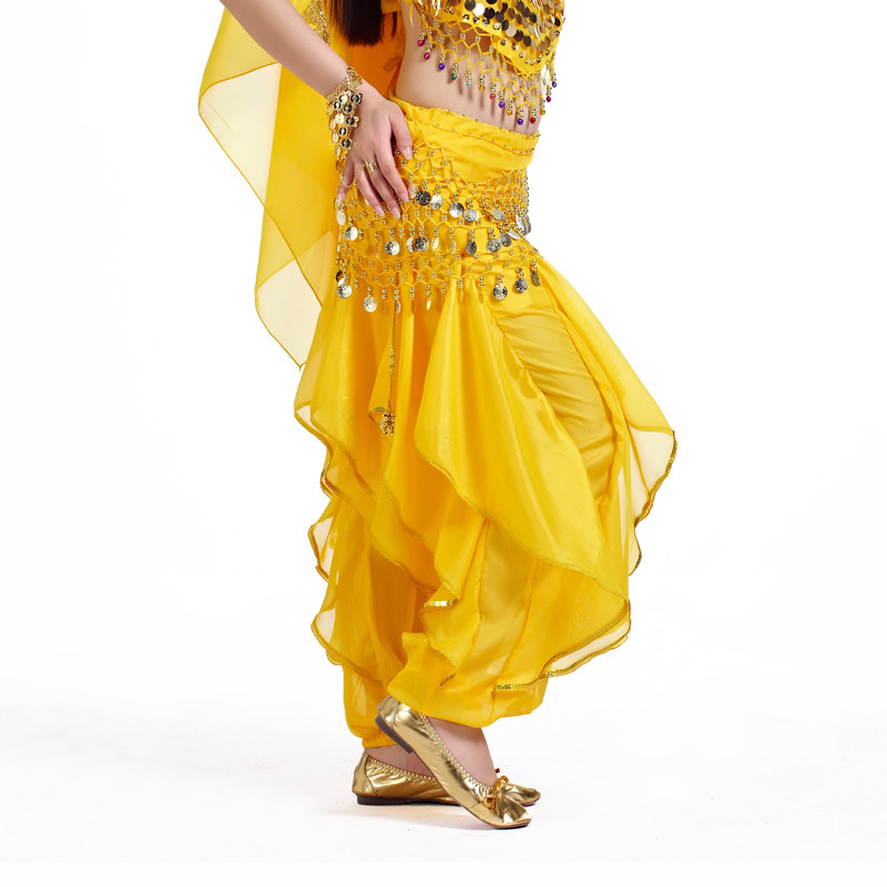 Picture of Belly Dance Clothing Chiffon Lantern Pants Dance Performance Underwear Swivel Pants Halloween Decorative Pants Tribal Dance Pants