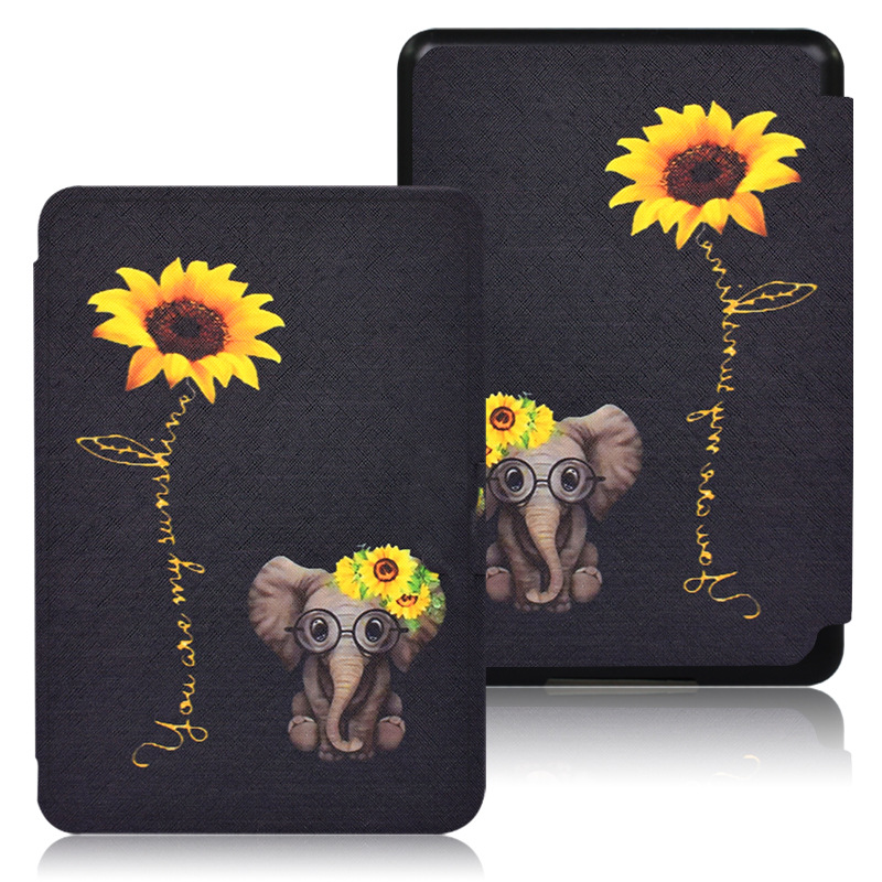 Picture of Spot Suitable for Kindle Protective Case 2016 Entry Version 558 Silk Pattern Painted Protective Case Migu X Leather Case