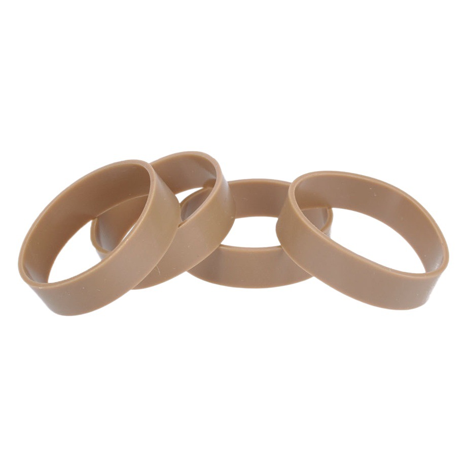 Army fan hair seal horse poke Green flat red wing action high strength rubber ring tactical rubber band Leather Ring cross border