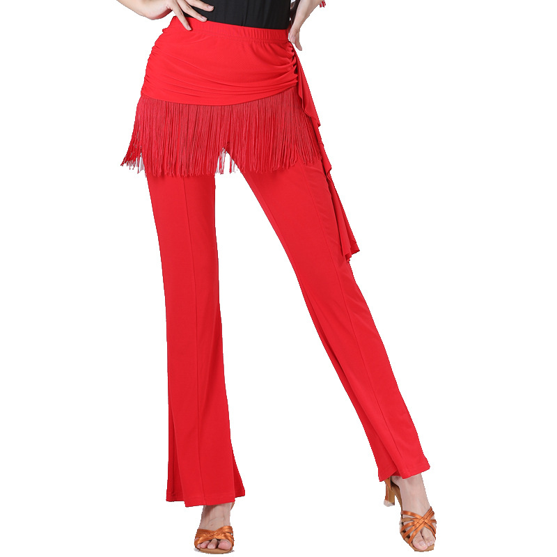 Picture of Sailor Dance Forest Knight Women's New Tassel One-piece Trousers Square Dance Latin Dance Jitterba Dance Culottes
