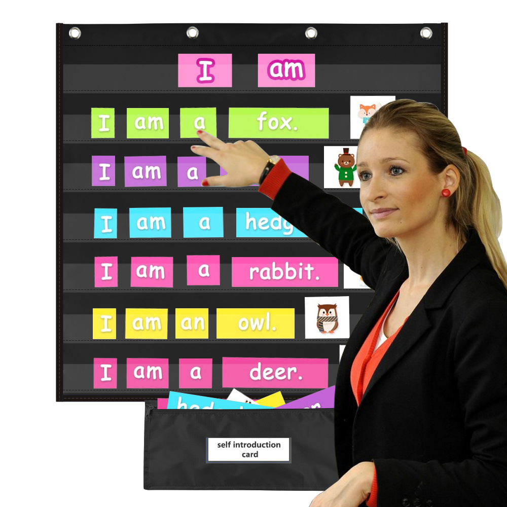 Picture of New Story Strips Sentence Strips Word Cards Classroom Standard Flap Pocket Pants Standards Pocket Chart