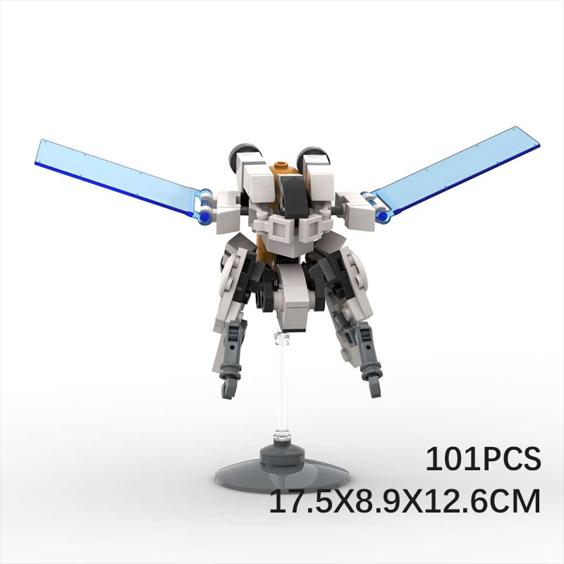Picture of MOC building blocks compatible with Lego minicomputer assembly exoskeleton robot educational ornaments hand-made DIY building blocks