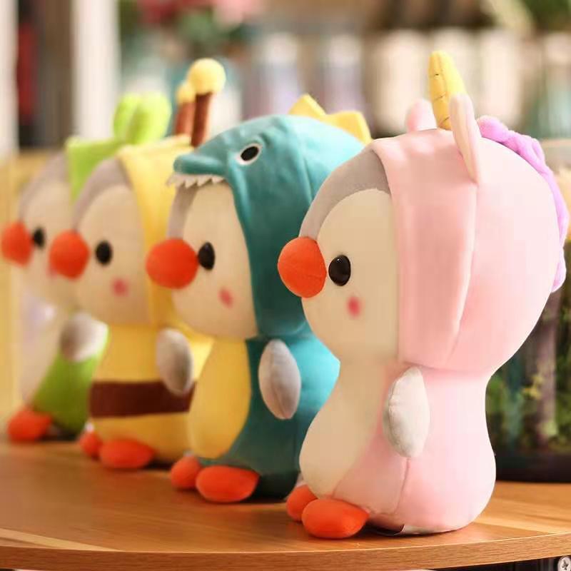 Picture of Transformation Penguin Plush Toy Dinosaur Frog Unicorn Doll Wedding Toss Doll Grab Machine Doll Factory
