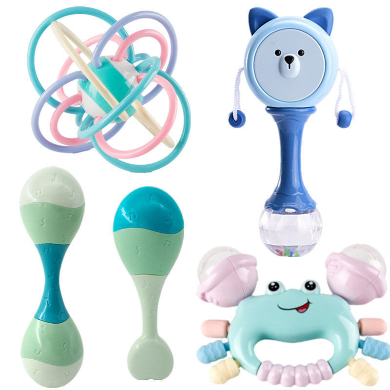 Picture of Hand Rattle Baby Toy 0-1 Year Old Tooth Gel Boiled Baby Newborn Rattle Early Education Children Soothing Early Education