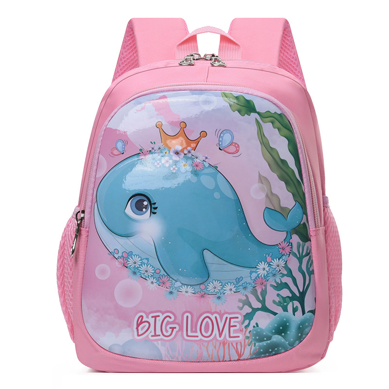 Picture of New Track Children's Backpack 2024 New Cartoon Pattern Kindergarten Large Capacity Backpack