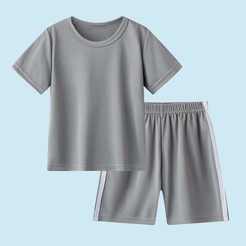 Picture of 25 Summer Kidsren's Quick-Drying Short-Sleeved Shorts Suit Boys Summer Clothes Boys Online Clothes Kidsren's Sports Two-Piece Set