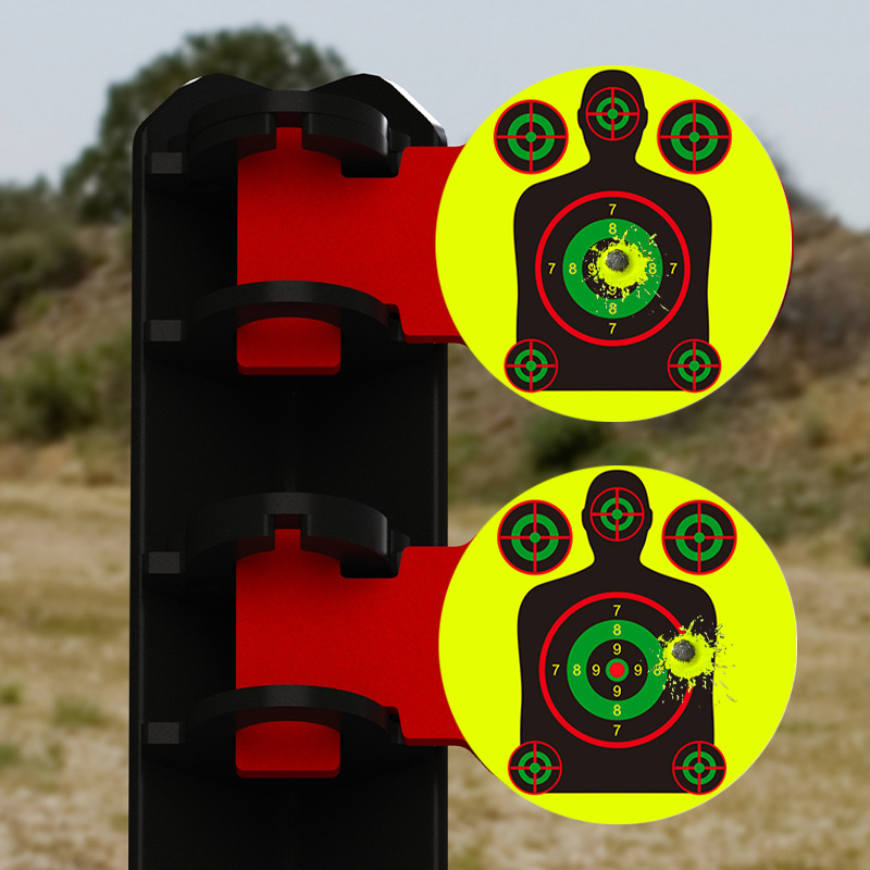 Picture of 4 inch splash fluorescent arrow target splash flowering target paper composite pulley bow competition practice special target paper