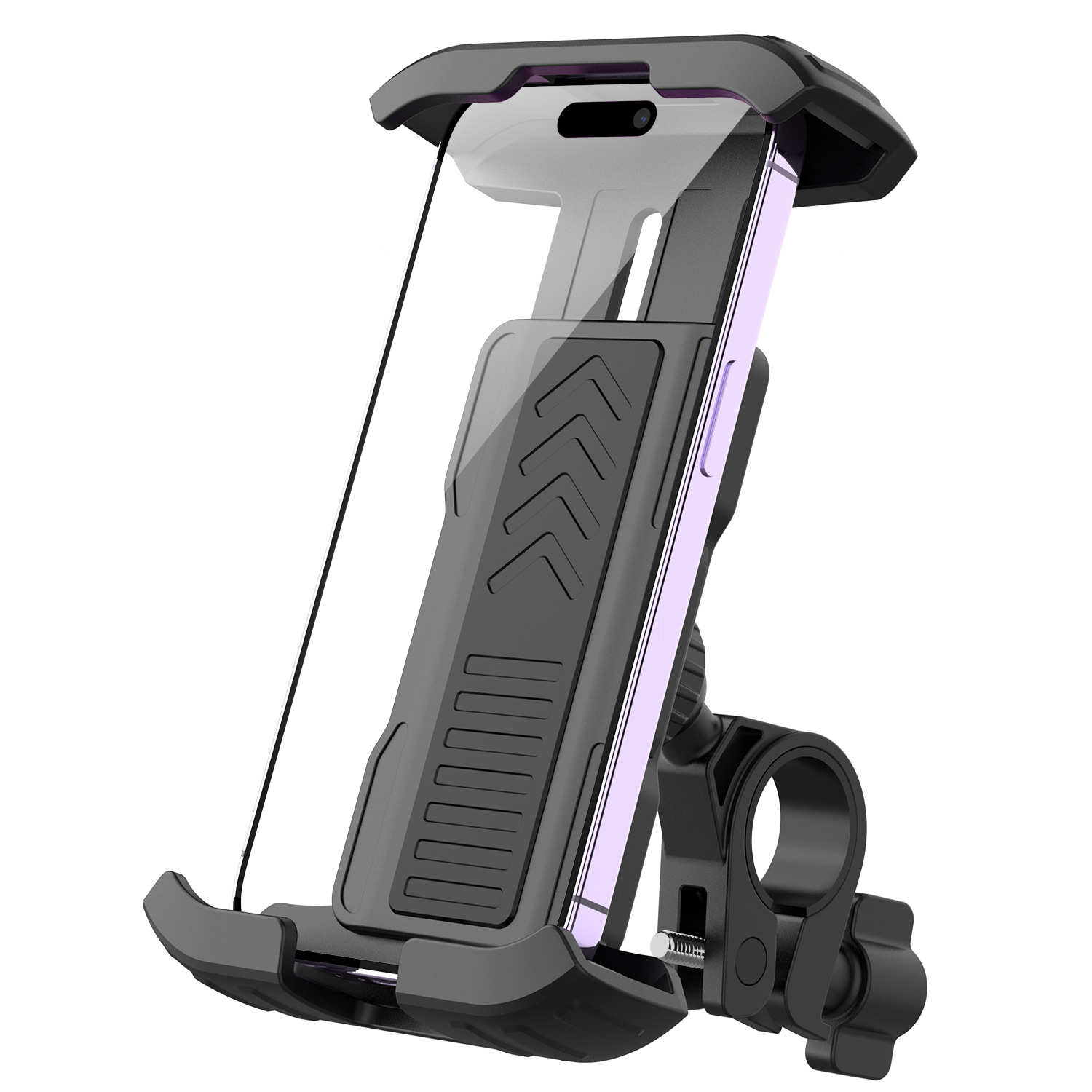 Picture of Aluminum Alloy Bicycle Mobile Phone Bracket Anti-shake Riding Takeaway Motorcycle Mobile Phone Bracket Electric Vehicle Navigation Bracket