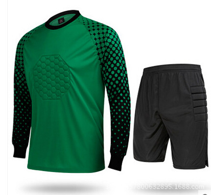 Picture of genuine goods Goalkeeper Clothing suit Adult Children Goalkeeper Clothing Professional Goalkeeper Clothing Thickened Sponge Protection Cushion