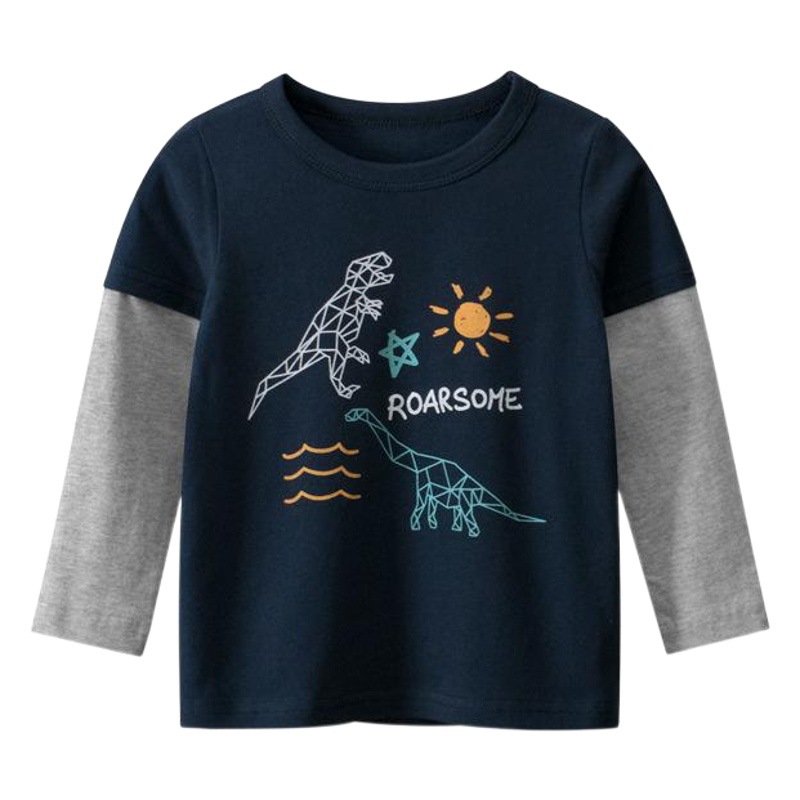 27Kids children's clothing autumn new wholesale baby clothes children's long sleeve T-shirt boys bottoming shirt a substitute