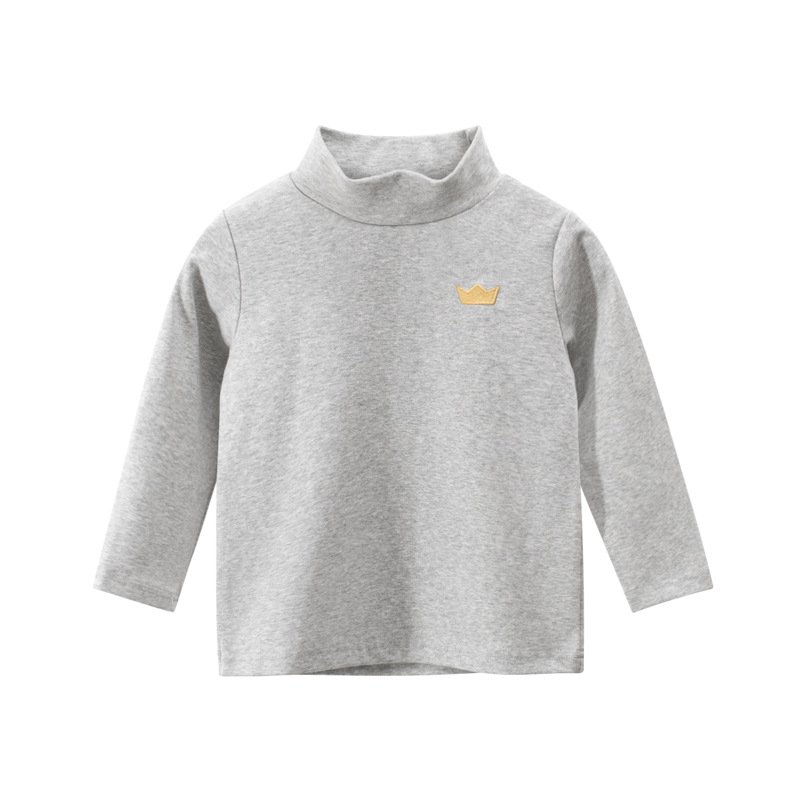 Picture of 27kids brand children's clothing autumn new wholesale Korean version of boys bottoming shirt baby clothes long sleeve T-shirt high collar