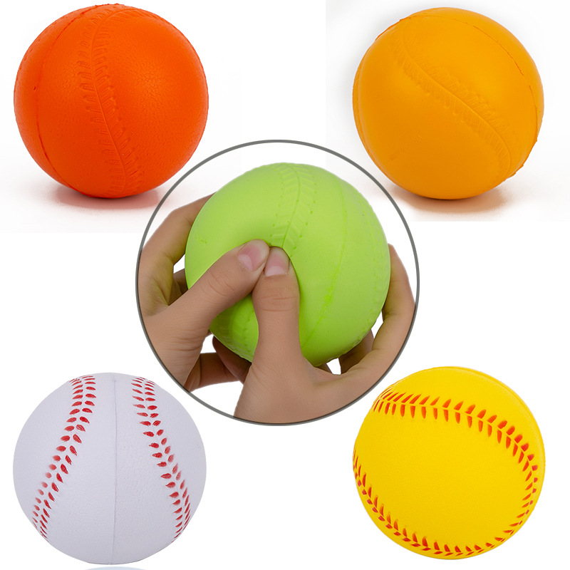 PU baseball foam elastic ball PU Press Softball students soft toy baseball