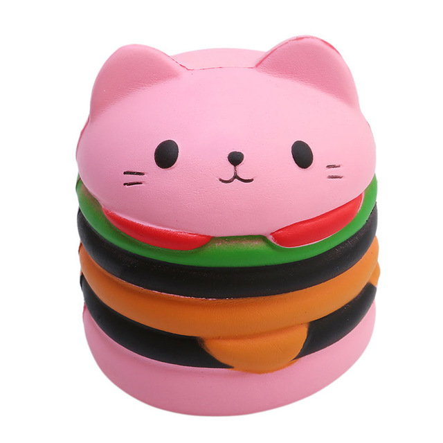 Picture of New slow rebound toy hamburger cake Squishy slow rebound unicorn vent decompression toy props