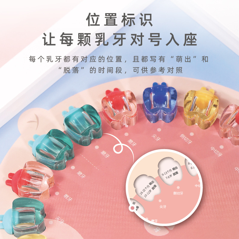 Picture of Wooden Deciduous Teeth Box Transparent Crystal Teeth House for Boys and Girls Deciduous Teeth Storage Box Deciduous Teeth Storage Box
