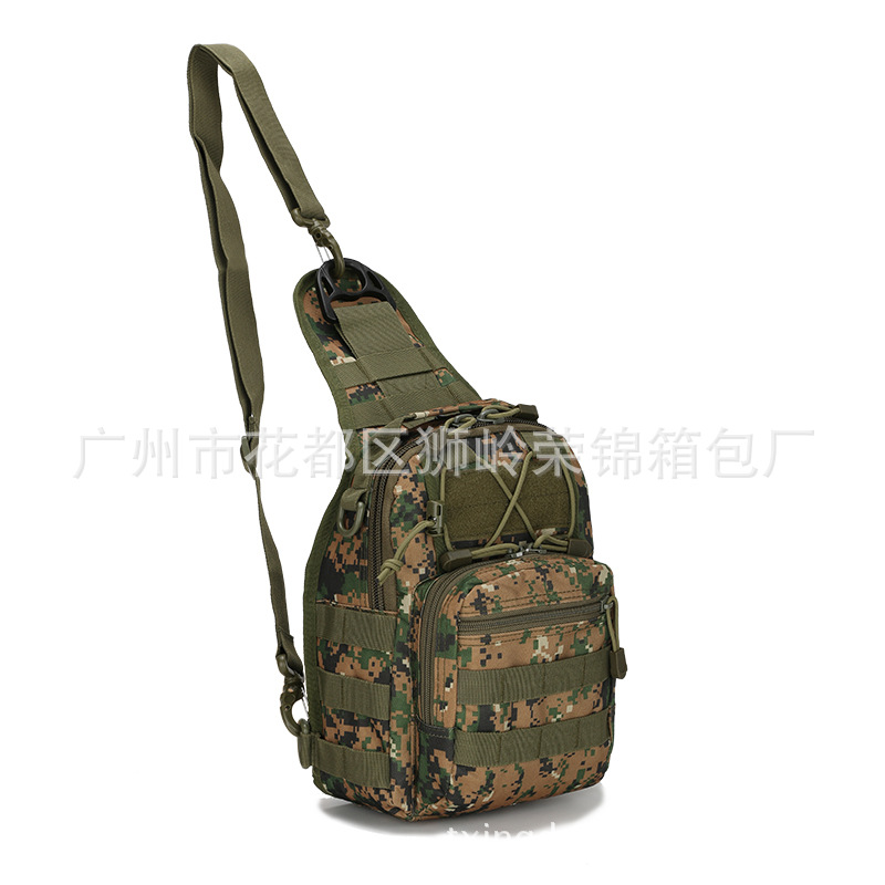 Picture of Factory Spot Canvas Riding Bag Camouflage Outdoor Sports Small Chest Hanging Bag Single Shoulder Crossbody Outdoor Tactical Chest Bag