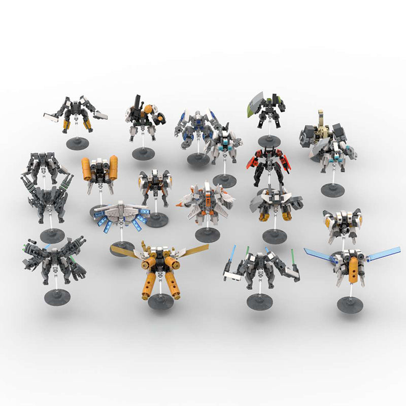 Picture of MOC building blocks compatible with Lego minicomputer assembly exoskeleton robot educational ornaments hand-made DIY building blocks