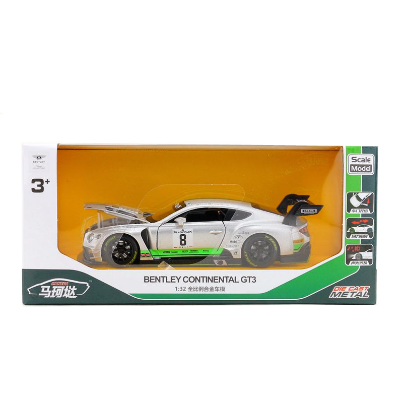Picture of Yufeng Make 1:32 Bentley GT3 Racing Acousto-optic Power Simulation Metal Alloy Model Collection