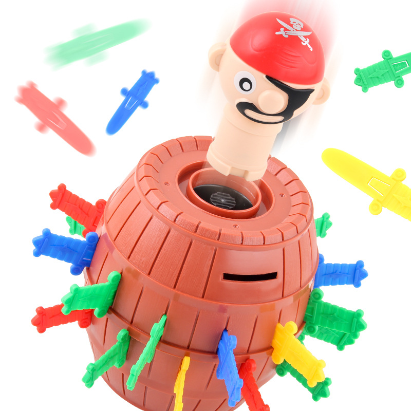 Picture of Novelty Creative Pirate Barrel Children's Toys Interactive Funny Barrel Desktop Tour Toy Stall Hot Selling Wholesale