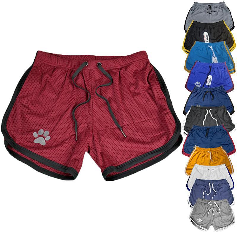 Picture of Summer Sports Men's Muscle Fitness Leisure Mesh Breathable Three-point Pants Running Training Beach Quick-drying Breathable Shorts