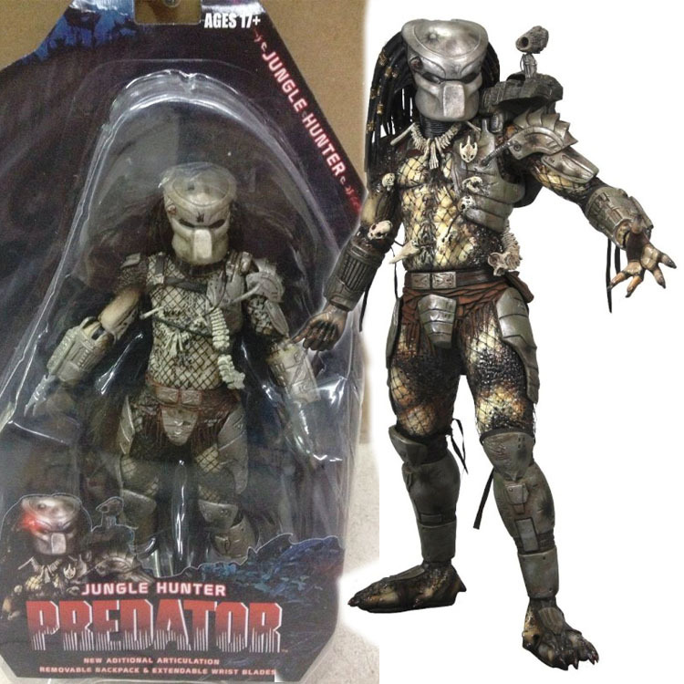 NECA7-inch iron warrior 25th anniversary Predator P1 Yuanzu battle damage open mouth Iron Blood hand-made model