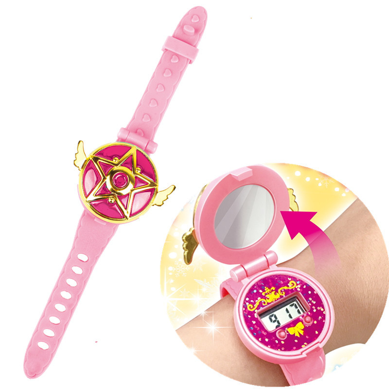 Picture of Flower Fairy Magic Necklace Fantasy Watch Set Magic Colorful Lights Sound Effect Pendant Chain Little Magic Fairy Luminous Toy
