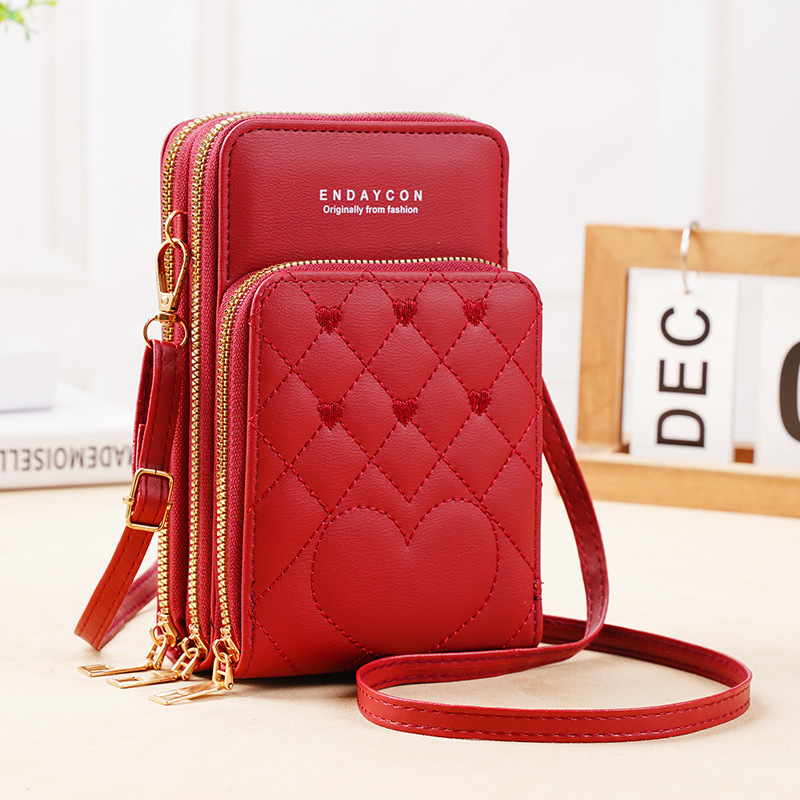 Picture of New Large-Capacity Multifunctional Fashionable Simple Shoulder Bag Crossbody Three-Layer Zipper Mobile Phone Bag for Women
