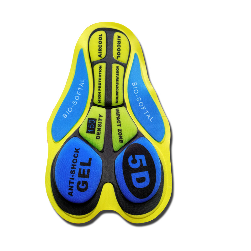 Cycling clothes cushion sponge silicone pad cycling shorts cushion moisture wicking shock absorption functional cycling clothes cushion