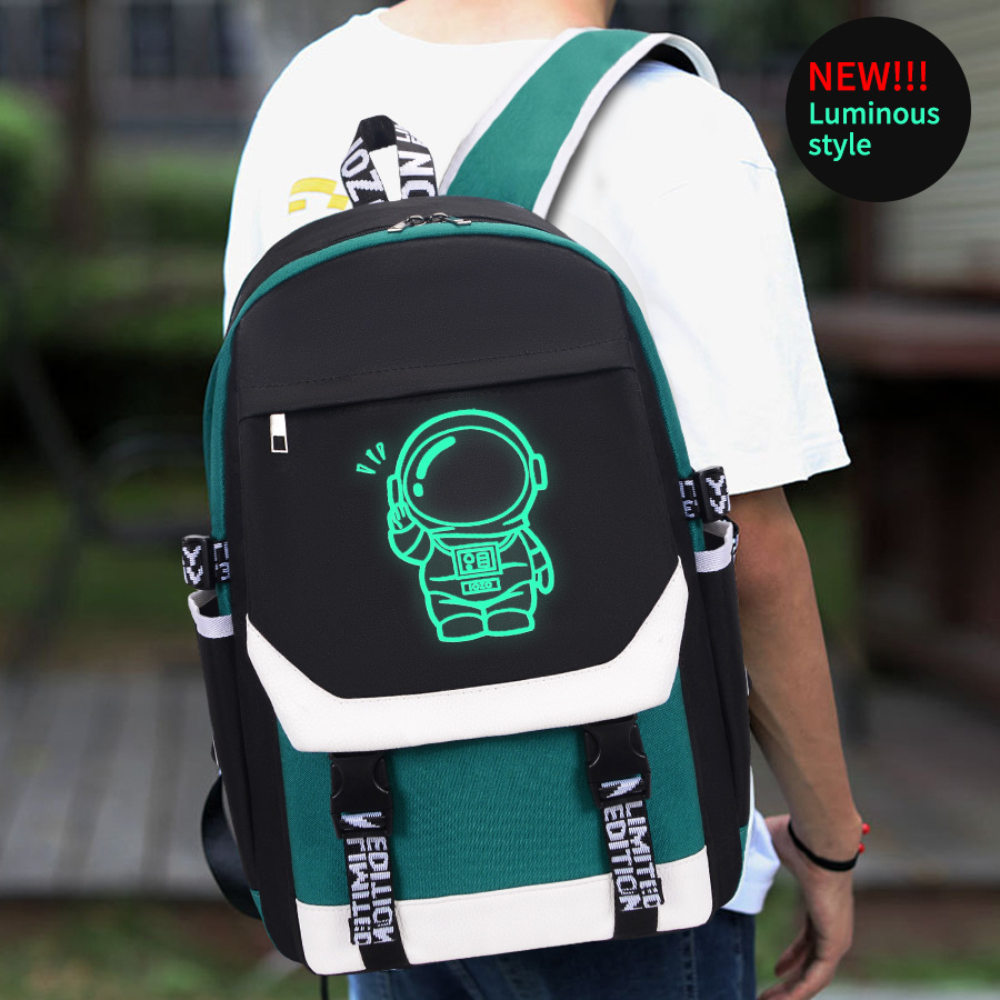 2024 New Nasa Astronaut Anime Co-Branded School Bag Fashion Trend Version Backpack