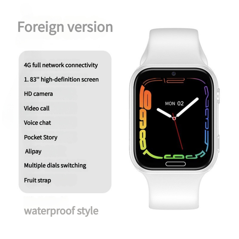 Picture of Cross-border e-commerce cream foreign trade Netcom 4G children's positioning smart watch children's phone watch GPS HD