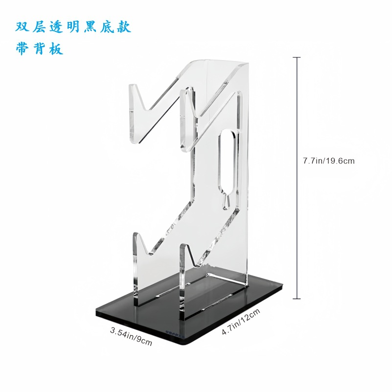 Picture of Acrylic Game Handle Display Stand PS4 Wireless Transparent Desktop Headset Hanger PS5 Universal Handle Bracket