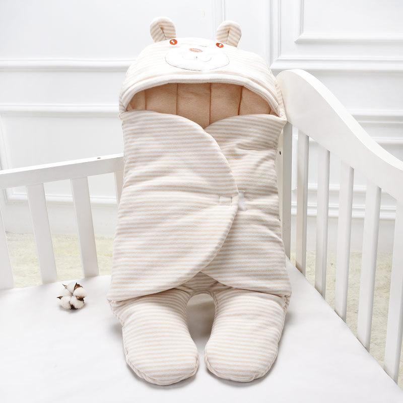 Picture of Factory direct processing a generation of hair agent baby sleeping bag newborn colored cotton legs thick warm sleeping bag