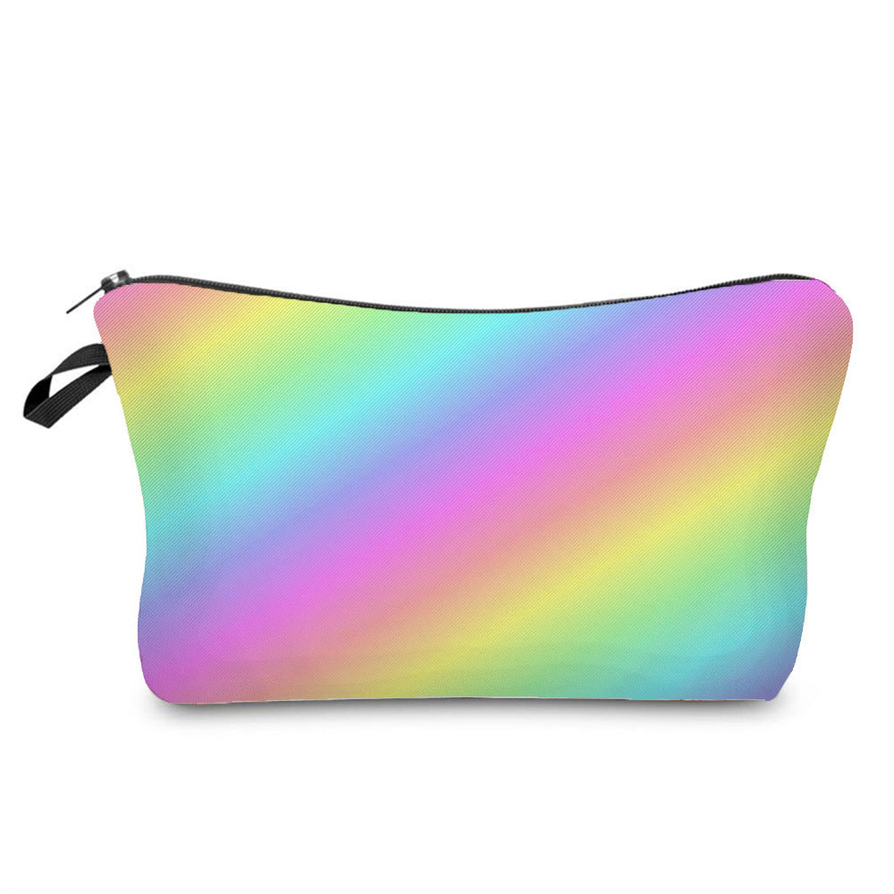 Spot wholesale storage clutch compact Internet red ins wash bag advertising gift cosmetic bag printable log