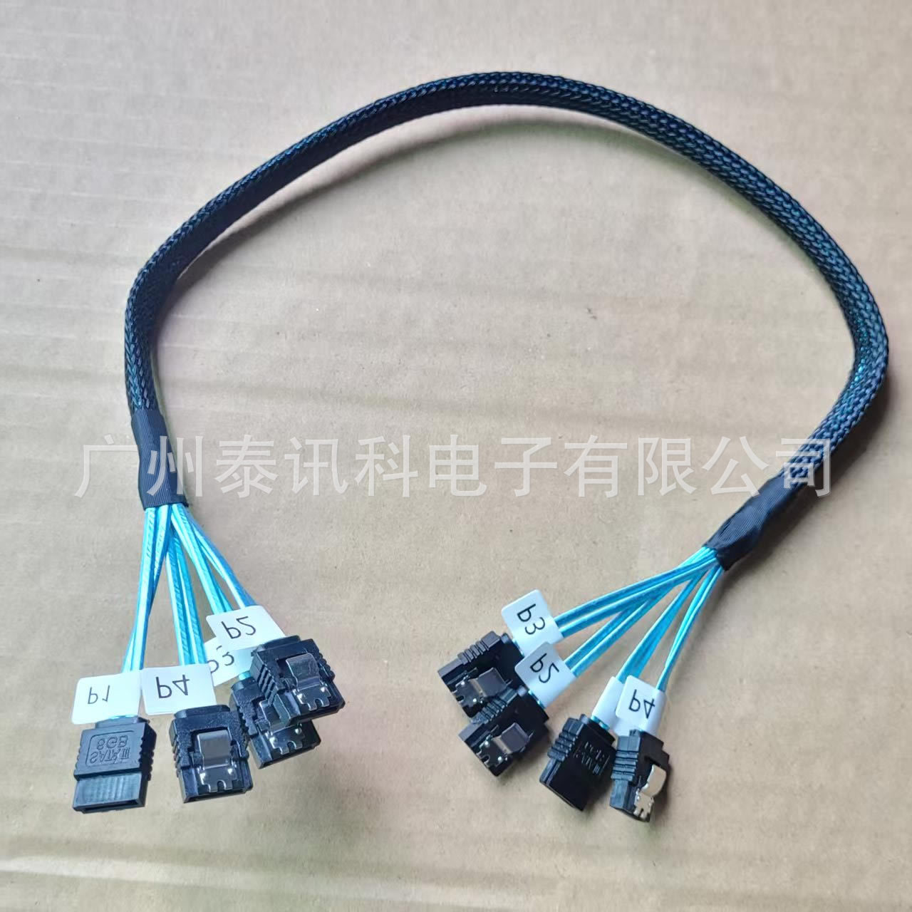 Picture of Server Hard Drive Cable Sas 4 to 4 Sata 6Gb Data Cable 6 to 6 Nas Cable Sata3.0 Cable