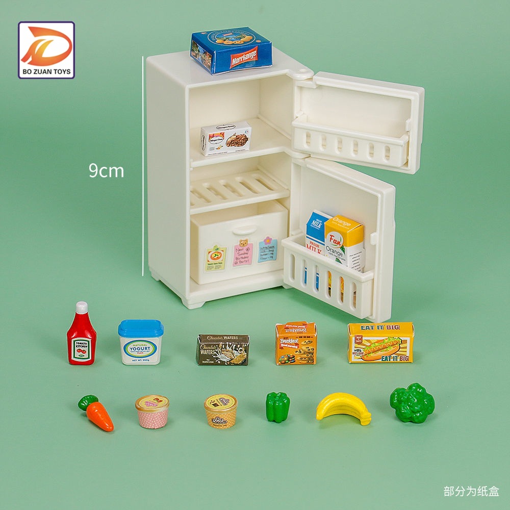 Picture of Cross-Border Play House mini refrigerator food and play suit children's toy Mori baby House miniature kitchen forest family