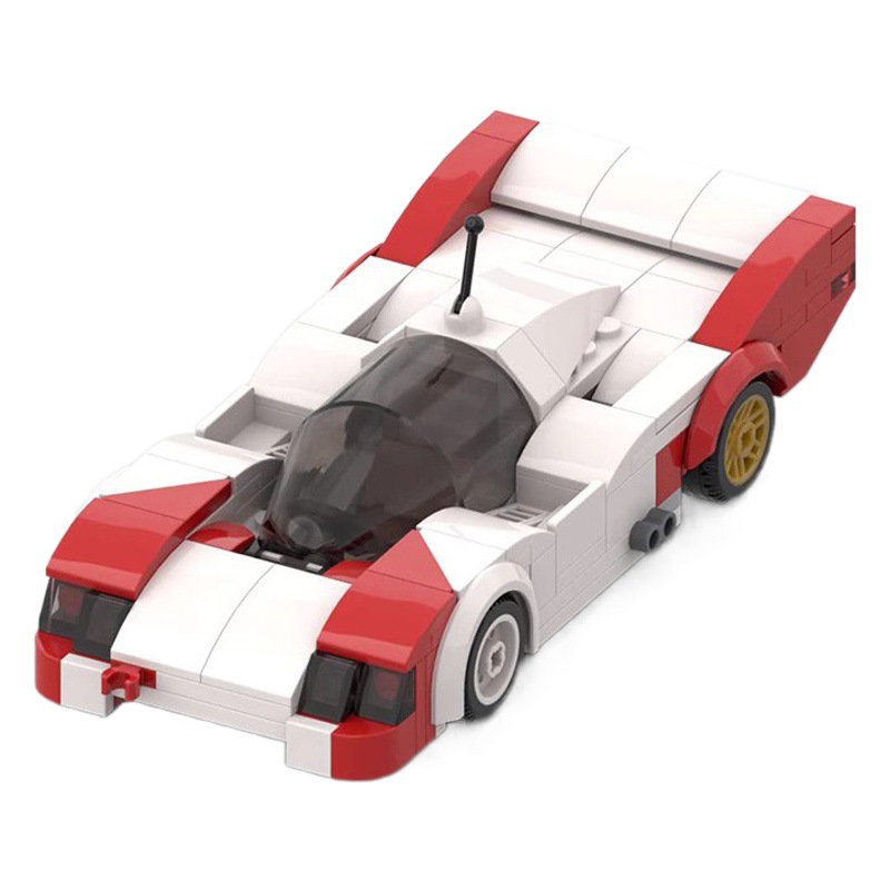 Compatible with Lego MOC domestic building blocks 132261 Porsche 956 le Mang 19.83 million Baolu puzzle car model Assembly