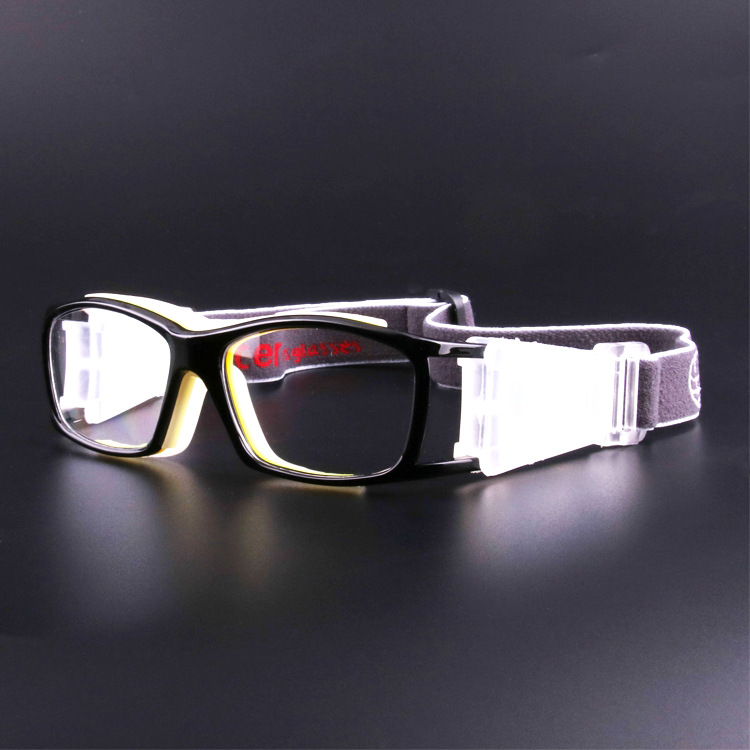 Picture of Fashion Unisex Explosion-proof Outdoor Sports Glasses Three-point Kids Can Equipe with Myopia Goggles Football Glasses Frame