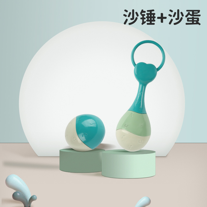 Picture of [] Baby Educational Early Education Note Sand Hammer Hand Rattle Toy Early Education Baby Pursuit Training Grasping