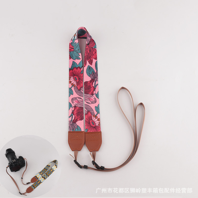 Picture of in stock Camera Shoulder Strap Decompression Camera Strap Hanging Neck Jacquard Camera Strap Various Types Universal Camera Strap