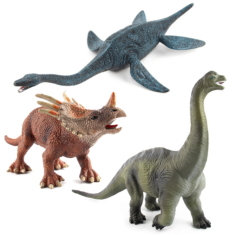 Picture of Cross-border Jurassic Dinosaur Series Plesiosaur Triceratops Storm King Dragon Plastic Static Dinosaur Animal Model Toy