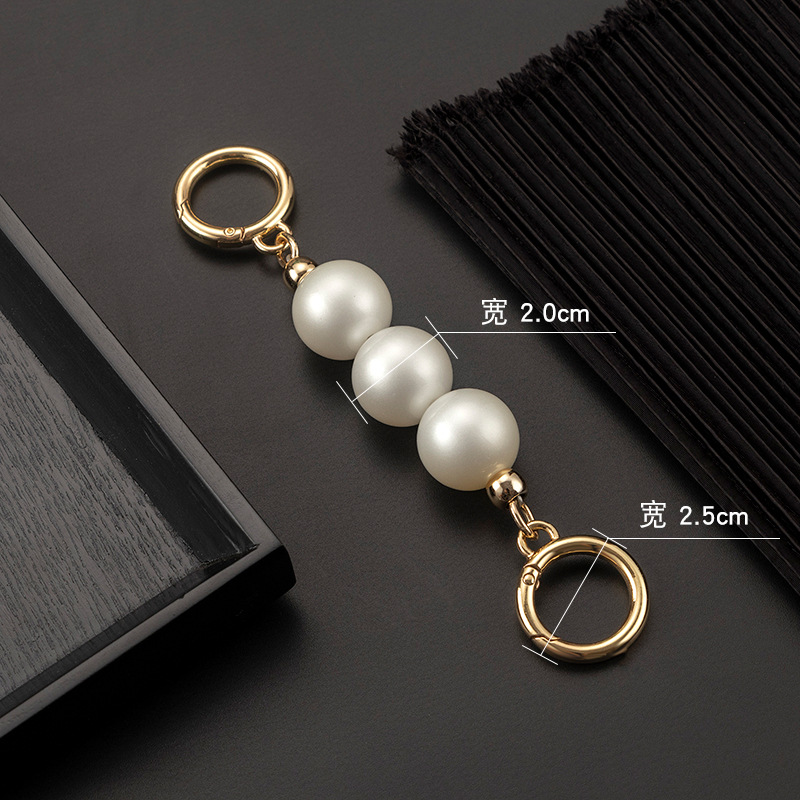 Picture of Old Flower Mahjong Bag Shoulder Strap Underarm Pearl Bag Strap Crossbody Pearl Chain Extension Bag Strap Replacement Bag Chain Accessories