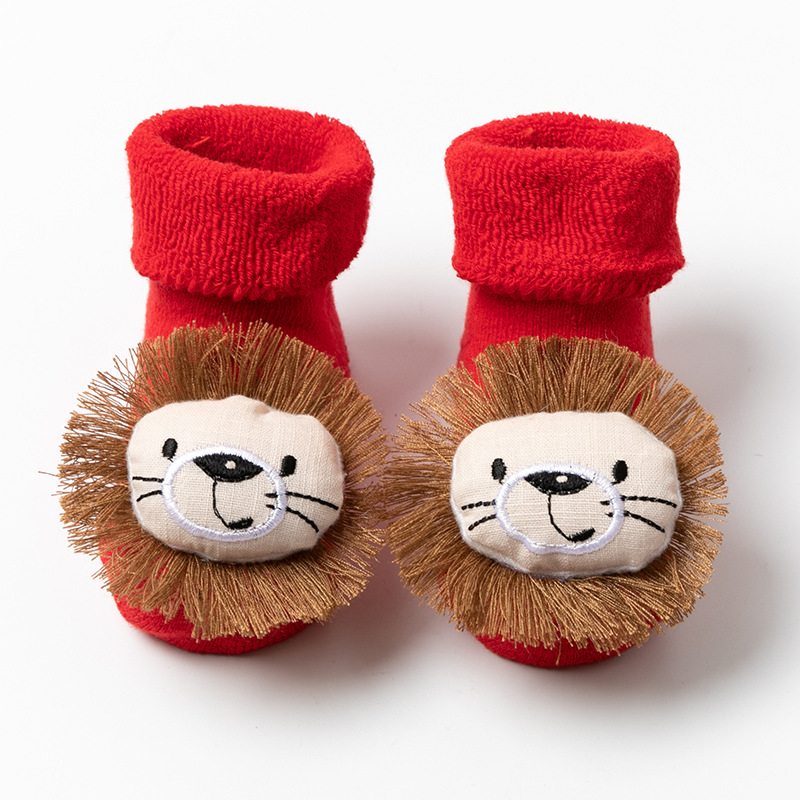 Picture of Newborn baby baby terry socks autumn and winter thick non-slip Christmas socks toddler red floor socks wholesale