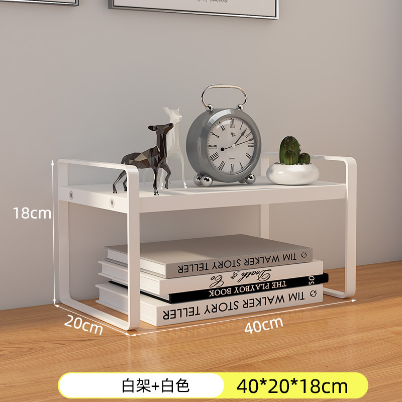 Picture of Carefully Selected Factory Desktop Printer Storage Rack Office Desk Double-Layer Storage Shelf Bracket Creative Storage Rack