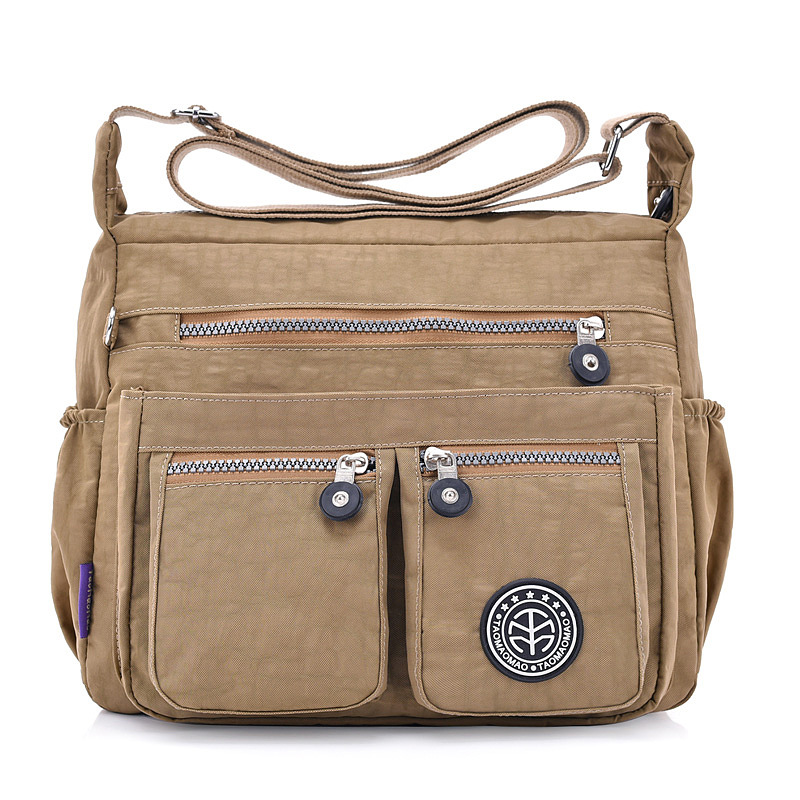Picture of One-Piece Hair Simple All-Match Shoulder Bag Women's Waterproof Nylon Cloth Bag Casual Large Capacity Lightweight Travel Crossbody Bag