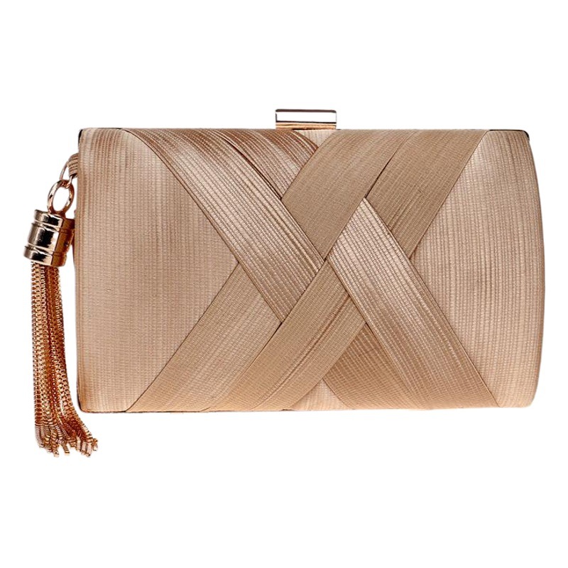 Yingmi Amazon Cross-border Supply Tassel Dinner Bag Women's European and American Silk Banquet Dinner Bag Dress Clutch