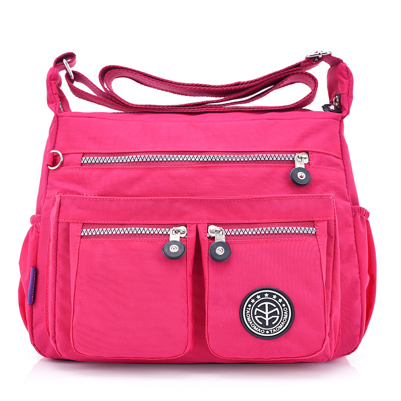 Picture of One-Piece Hair Simple All-Match Shoulder Bag Women's Waterproof Nylon Cloth Bag Casual Large Capacity Lightweight Travel Crossbody Bag