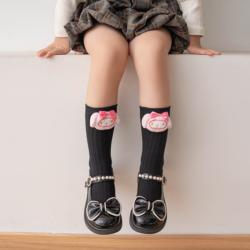 Picture of Children's cartoon socks boys and girls tube socks three-dimensional doll cute kulomi doll pile socks manufacturers wholesale
