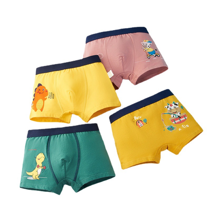 Picture of Cross-border wholesale foreign trade children's underwear primary and secondary school students boxer combed cotton boys underwear a generation of postage