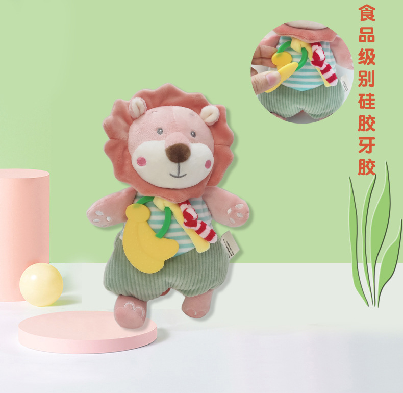 Picture of Baby comfort towel bean label can be imported to coax sleep doll baby early education to comfort doll cartoon doll wholesale